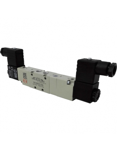 Solenoid valve 1/8 5-way 3 positions pressure centers - Metal Work - ADAJUSA