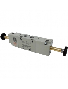 Assisted 1/8 5-way bistable solenoid valve - Metal Work - ADAJUSA