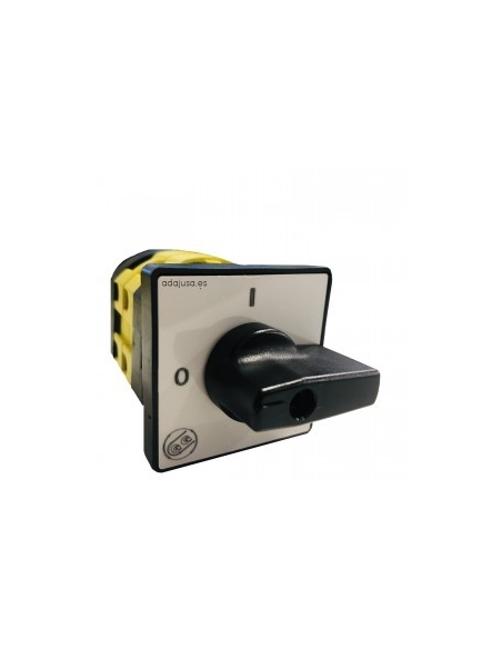 4-pole cam switch 40a 64x64mm black lever - Giovenzana