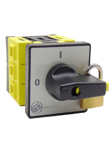 Sectionneur tripolaire 32A complet 48x48mm série SE - Giovenzana