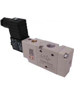 solenoid valve 1/4 3 ways monostable assisted 24Vcc 2.5W - Metal Work - ADAJUSA