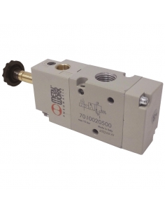 Electrovanne 1/8 3 vois monoestable assistée sans bobine - Metal Work