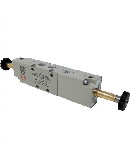 Electrovalve 1/8 5-way 3 positions pressure centers - Metal Work - ADAJUSA