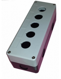 Button box 5 elements diameter 22 plastic