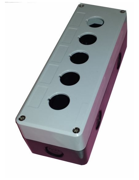Button box 5 elements diameter 22 plastic