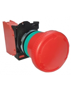 Bouton poussoir d'urgence complet diamètre 40 PPFN1R4N contact NF Giovenzana adajusa 2