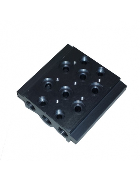 Multiple base for 1/4 valves - Metal Work - ADAJUSA