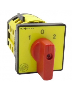 Interrupteur onduleur monophasé 20A complet 48x48 rouge - Giovenzana