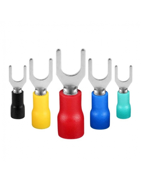 Borne à fourche de 3.5mm pour vis et câble de 05mm2 à 1.5mm2