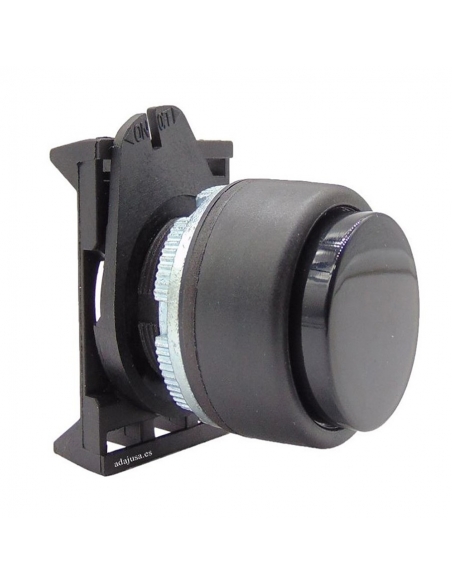 Tête de bouton poussoir saillante noire PPSN8 - Giovenzana adajusa