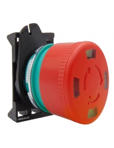 Bouton poussoir d'urgence tête 30mm avec indication - Giovenzana adajusa.