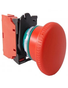 Bouton poussoir d'urgence complet diamètre 40 PPFN1R4N contact NF Giovenzana adajusa