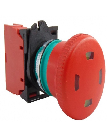 Bouton poussoir d'urgence tête 40mm avec indication NC PPFN1R4S - Giovenzana adajusa