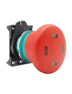 Bouton poussoir d'urgence tête 40mm avec indication PPFN1R4S - Giovenzana Giovenzana