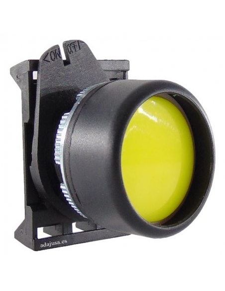 Bouton poussoir jaune lumineux à verrouillage PPL3 - Giovenzana