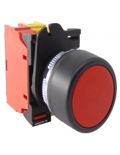 Bouton poussoir rouge complet contact fermé - Giovenzana adajusa 2