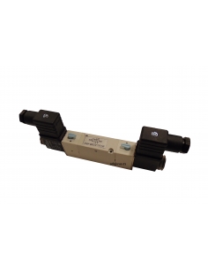Electrovanne 1/4 5/2 voies bistable (avec bobine) sur plaque - Mindman