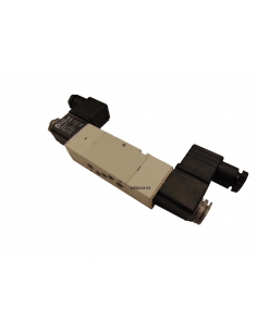Solenoid valve 1/4 5/2 ways bistable (with coil) on plate - Mindman 2