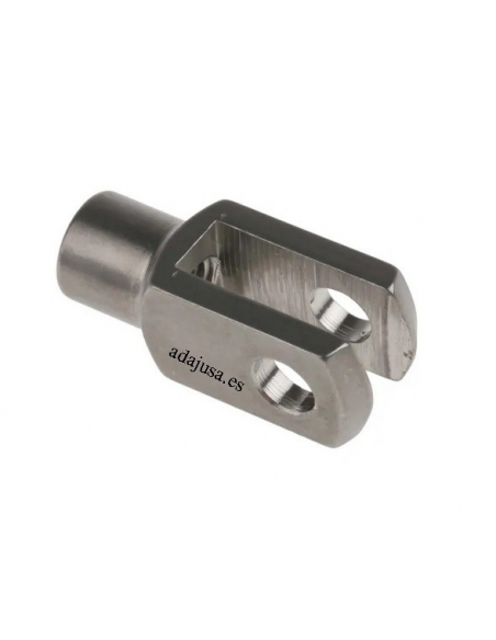 Stainless steel fork, female thread 4x8 M4x0,7 - ADAJUSA