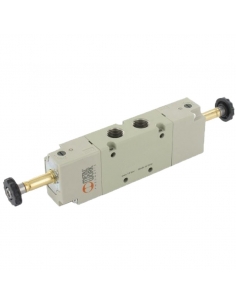 Double solenoid valve 1/4 3/2 ways NO with coils - Metal Work - ADAJUSA 2