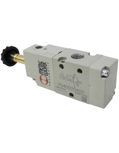 Solenoid valve 3/8 3 ways monostable NO - Metal Work - ADAJUSA