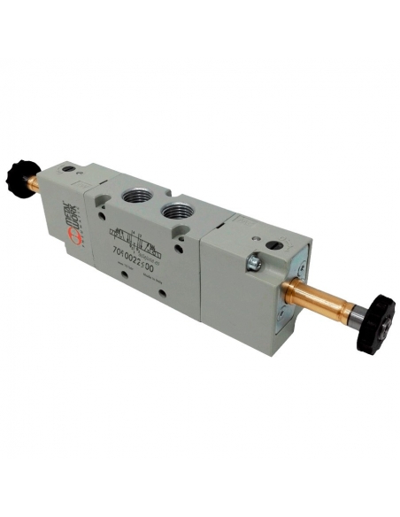 Solenoid valve 3/8 5/3 assisted exhaust centers - Metal Work - ADAJUSA