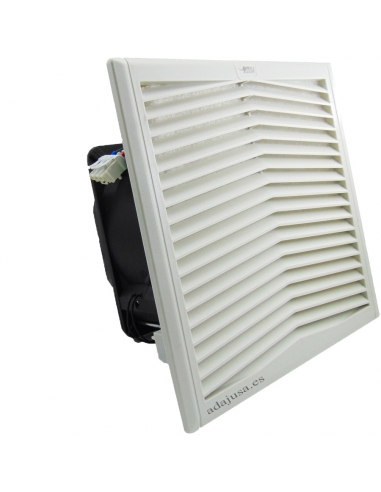Filtre avec ventilateur pour système de ventilation dans armoires  électriques 255x255 FAN-255/180, ADAJUSA