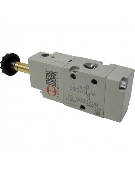 Solenoid valve 3/8 3 ways monostable NO - Metal Work - ADAJUSA