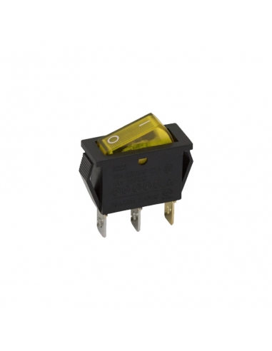 Interrupteur jaune lumineux 10A-250V Adajusa