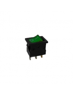 Interrupteur vert lumineux 6A-250V Adajusa