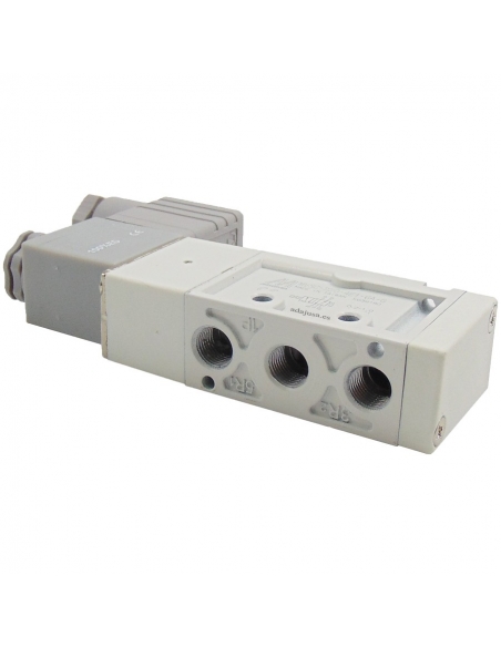 Electrovanne 1/8 5 voies monostable bobine 24Vdc - Mindman - ADAJUSA