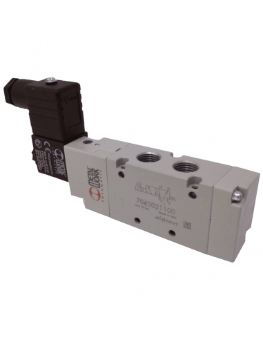 électrovanne 3/8 5 voies assistée avec bobine monostable Metal Work - ADAJUSA