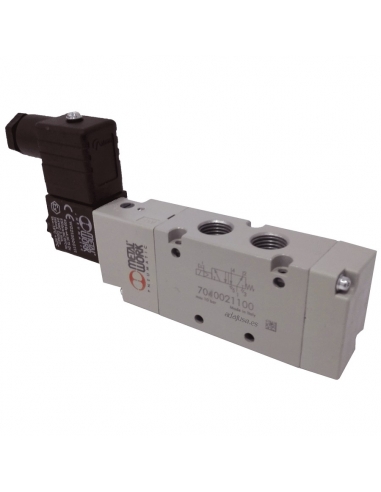 solenoid valve 3/8 5-way assisted with monostable coil Metal Work - ADAJUSA