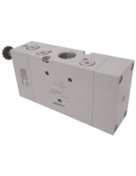 Electrovanne 1/2 3 voies monostable normalement ouverte NO - Metal Work - ADAJUSA