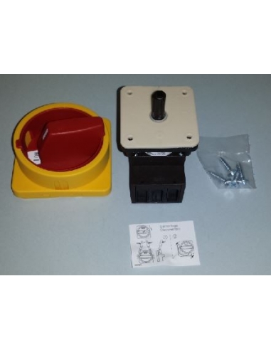 Three-phase switch 40A Size 67 yellow-red controller