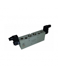 solenoid valve 1/2 5 way 3 positions exhaust centers 24Vdc 5W - Metal Work - ADAJUSA