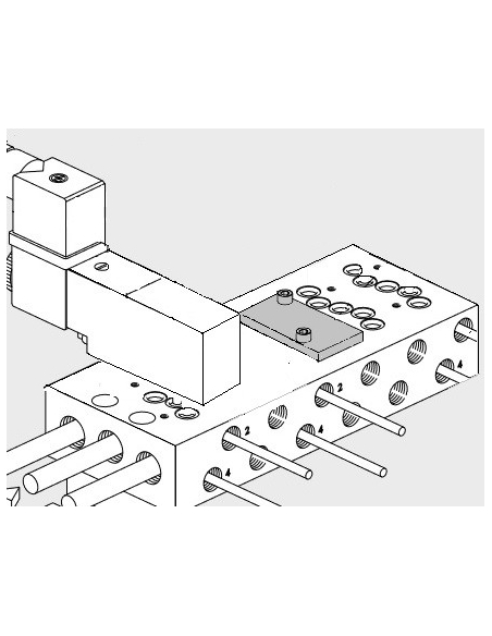 Blind cover for unused positions series 70 Metal Work - ADAJUSA
