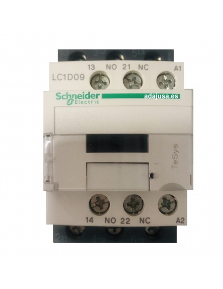 Three-phase contactor 9A coil 400Vac - Schneider