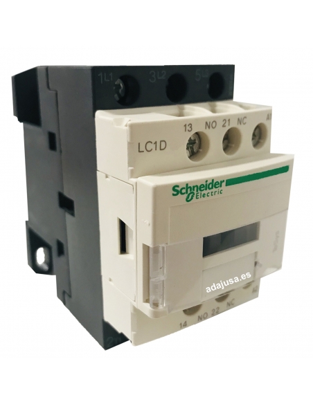 Three-phase contactor 9A coil 400Vac - Schneider