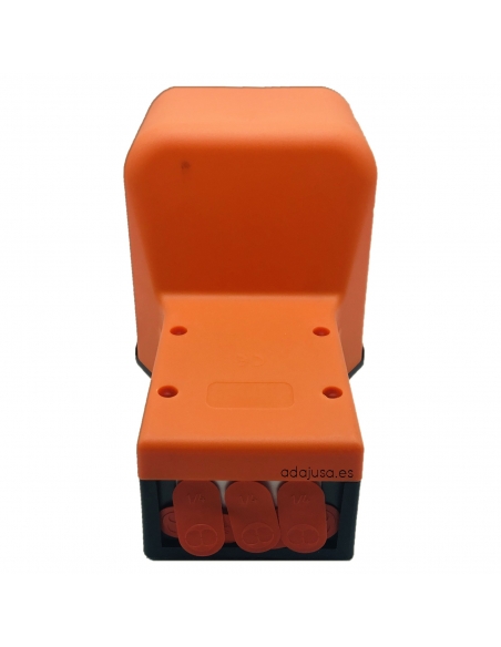 Pédale pneumatique 3/2 diamètre 4 mm bistable avec protection Metal Work - ADAJUSA