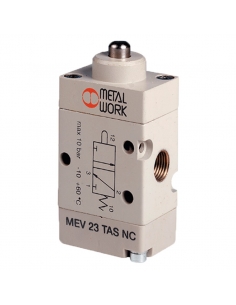 Interrupteur de fin de course pneumatique 1/8 3 voies strut Metal Work - ADAJUSA