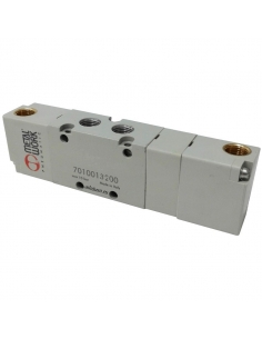 Vanne pneumatique double 1/8 3 voies monostable normalement ouverte NO Metal Work - ADAJUSA