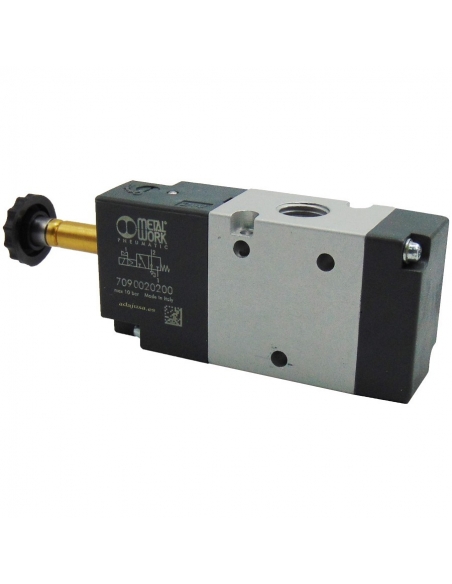 Electrovanne 1/8 3/2 monostable NC BASIC - Metal Work - ADAJUSA