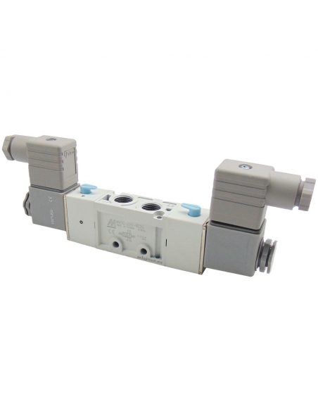 Electrovanne 1/8 5/3 centres d'échappement 230Vac Mindman S.220 - ADAJUSA