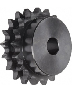 Pignons doubles pour chaîne à rouleaux 3/8 x 7/32 06B-2 DIN8187 - ISO R606 - ADAJUSA