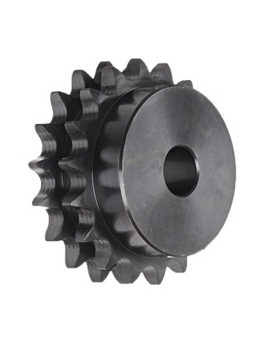 Pignons doubles pour chaîne à rouleaux 3/8 x 7/32 06B-2 DIN8187 - ISO R606 - ADAJUSA