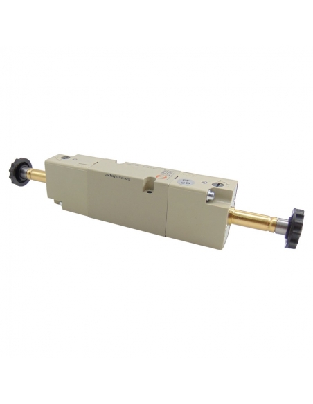 Pneumatic solenoid valve 5/2 assisted bistable series 70 on base - Metal Work - ADAJUSA