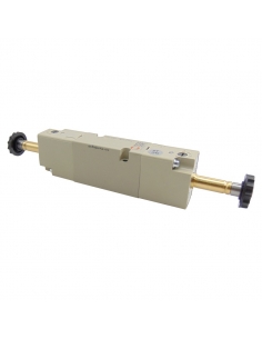 Pneumatic solenoid valve 5/3 assisted pressure centers series 70 on base - Metal Work - ADAJUSA