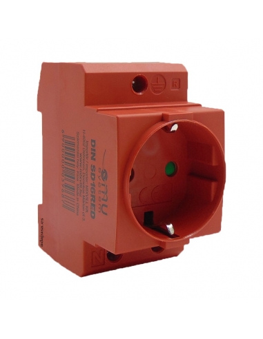 DY16 schuko 16A red Adajusa