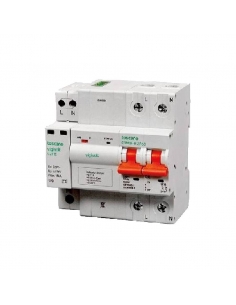 Transient and permanent overvoltage protector plus undervoltage IGA 2x16A automatic reset Vigivolt Tuscan Adajusa